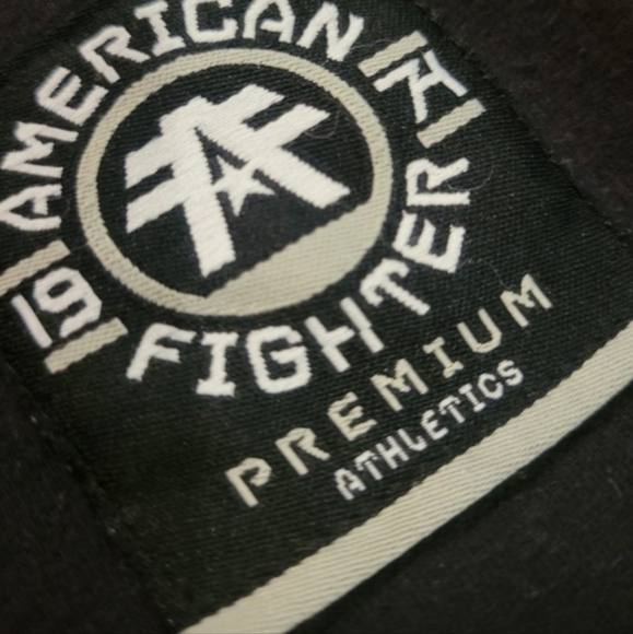 Men's American Fighter Buckle Black & Neon Pink Tank Top - Picture 4 of 5